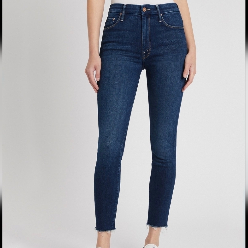 MOTHER the looker ankle fray HIgh Waisted jeans size 26